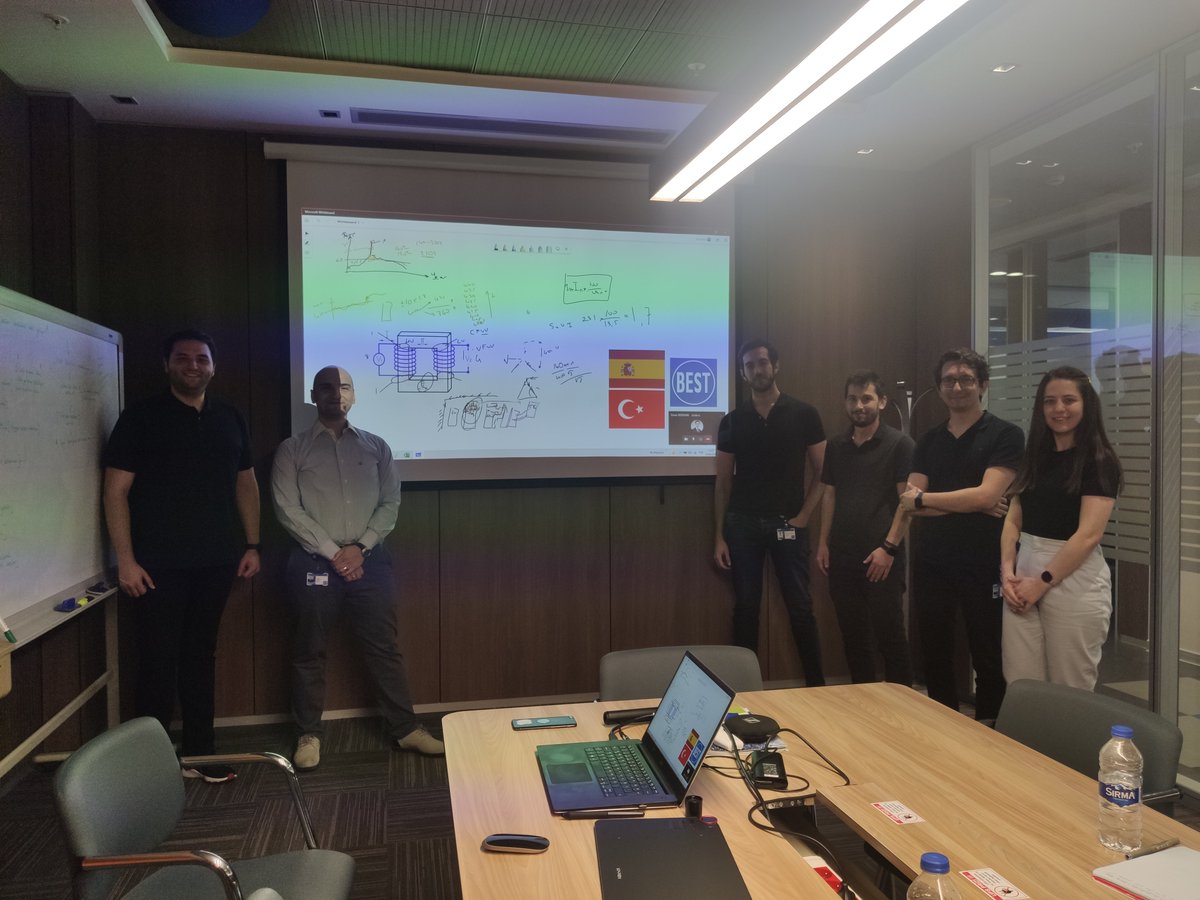 biotrafo's tweet photo. Pedro Quintanilla (#GITEP @unican) and some #BIOTRAFO members of the @TRANSFORMERBEST team have attended a seminar given by Kerem Köseoğlu (@TRANSFORMERBEST) about the power transformers design. https://t.co/nJR7ryhsXk