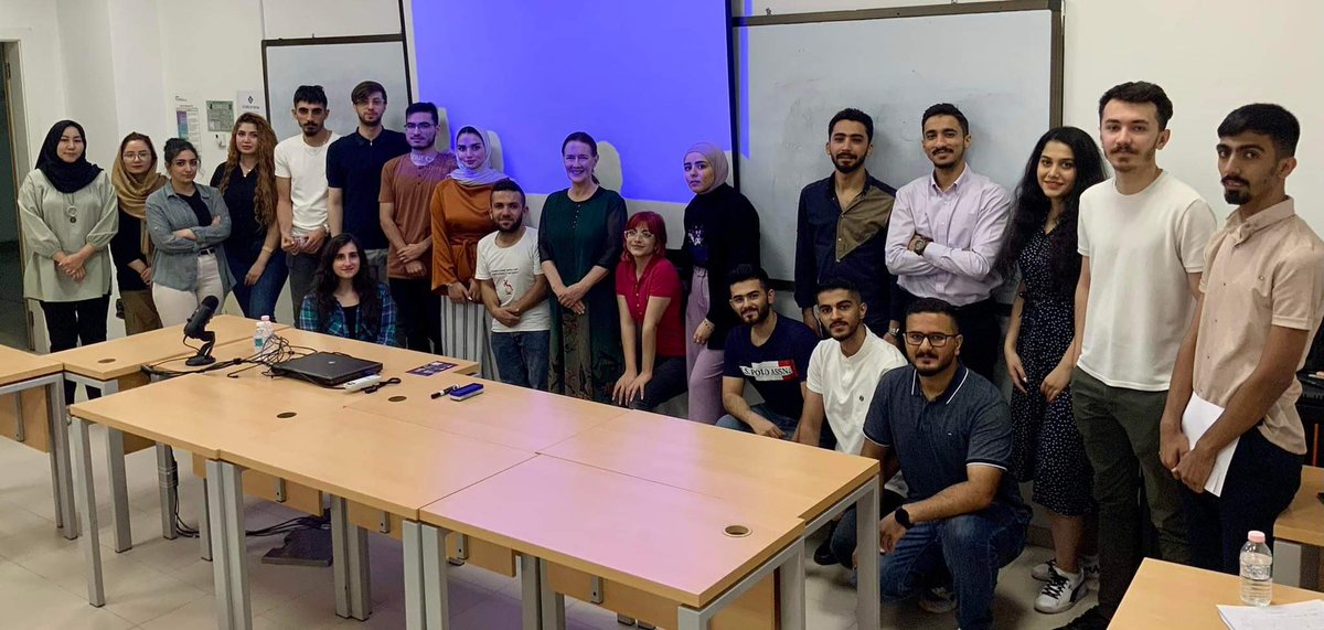 Disability_Baxa's tweet photo. Speaking to the "Introduction to Disability Studies" about "Hiwa's Experience in Life - Bakhtawar's Story". Thx so much to Dr. Lynn. Shabang Xan. AUIS Students. K Sardar. ♥️😍 https://t.co/dqLDg7mwFG