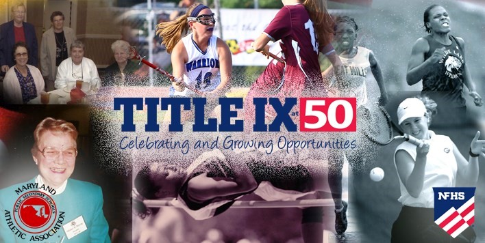 MPSSAA_Org's tweet photo. Happy 50th Title IX! Let's celebrate the progress this important legislation has created for female participation in sport &amp; continue to work together to ensure equality for our future generations of young ladies.  Check out the MPSSAA Title IX page: https://t.co/6PXupQuVFh https://t.co/6CjRNa8GAc