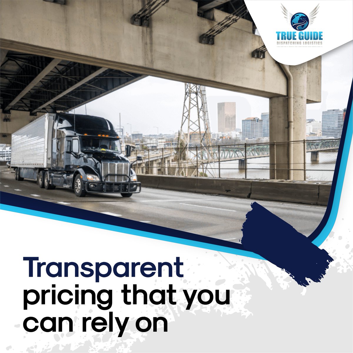 GuideLogistics's tweet photo. There are no nasty surprises when you work with us. We offer a transparent and reliable pricing system, so you know exactly how much you’ll pay for our services.
--
🌐 https://t.co/mPKSRxpQLk
.
#trueguidelogistics #OTR #Dispatchservices #Truckdrivers #Dispatcher #Poweronly https://t.co/FmTfquLXEC