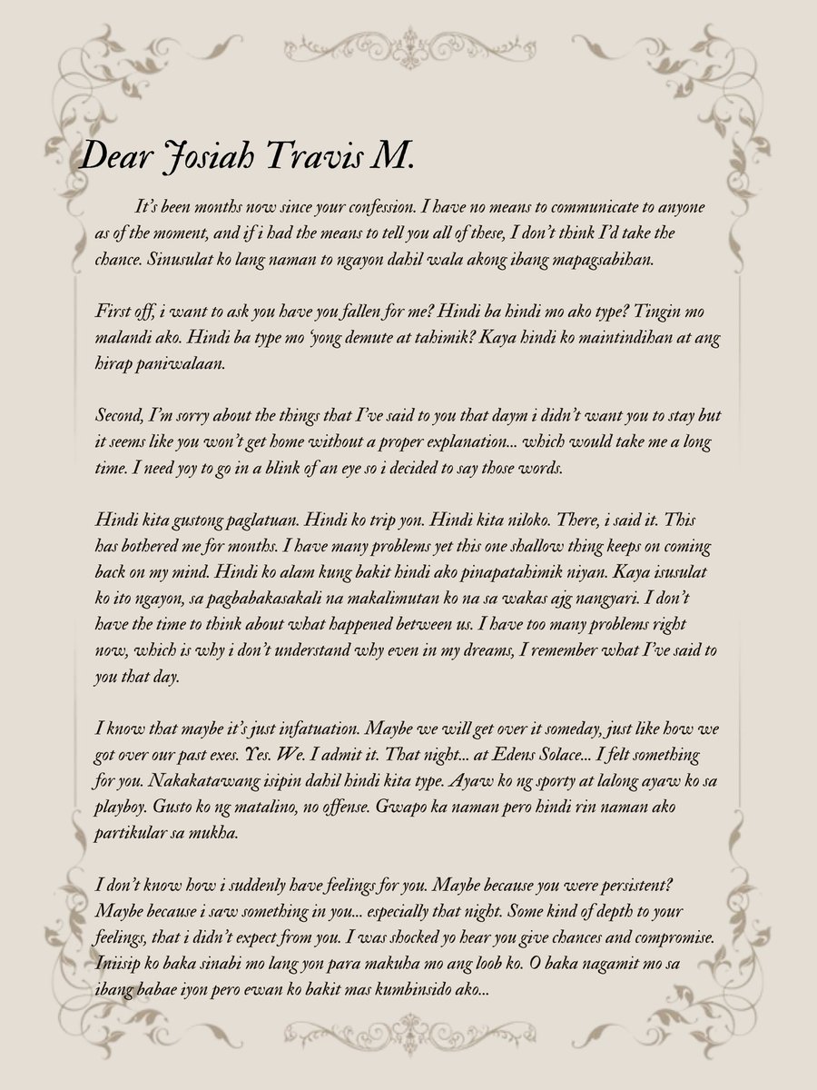 drhansolchwe's tweet photo. I've read so many handwritten letters but yours will always be different, Reniella. To my dearest Reniella V. &amp; Josiah Travis M., here's to more anniversary with you both 🥂

#FallingAgainForJossRei https://t.co/nEMMzYIKSA