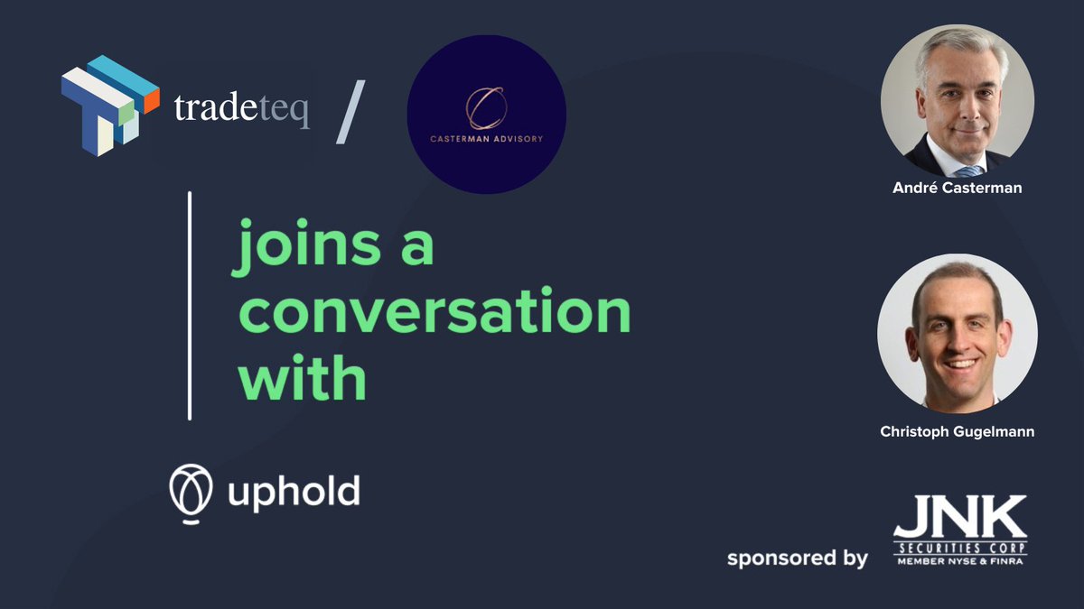 It's your last chance to register for our monthly webinar with 
<a href="/AndreCasterman/">André Casterman</a> and special guest <a href="/ChrGugelmann/">Christoph Gugelmann</a> 👀

This session will focus on #tradefinance as new investment class as enabled by <a href="/Tradeteq/">Tradeteq</a> &amp; ⁦<a href="/XinFin_Official/">XinFin</a>, <a href="/XDCFoundation/">XDC Foundation</a> 🧠

⬇️
bit.ly/AC_WEBINAR
