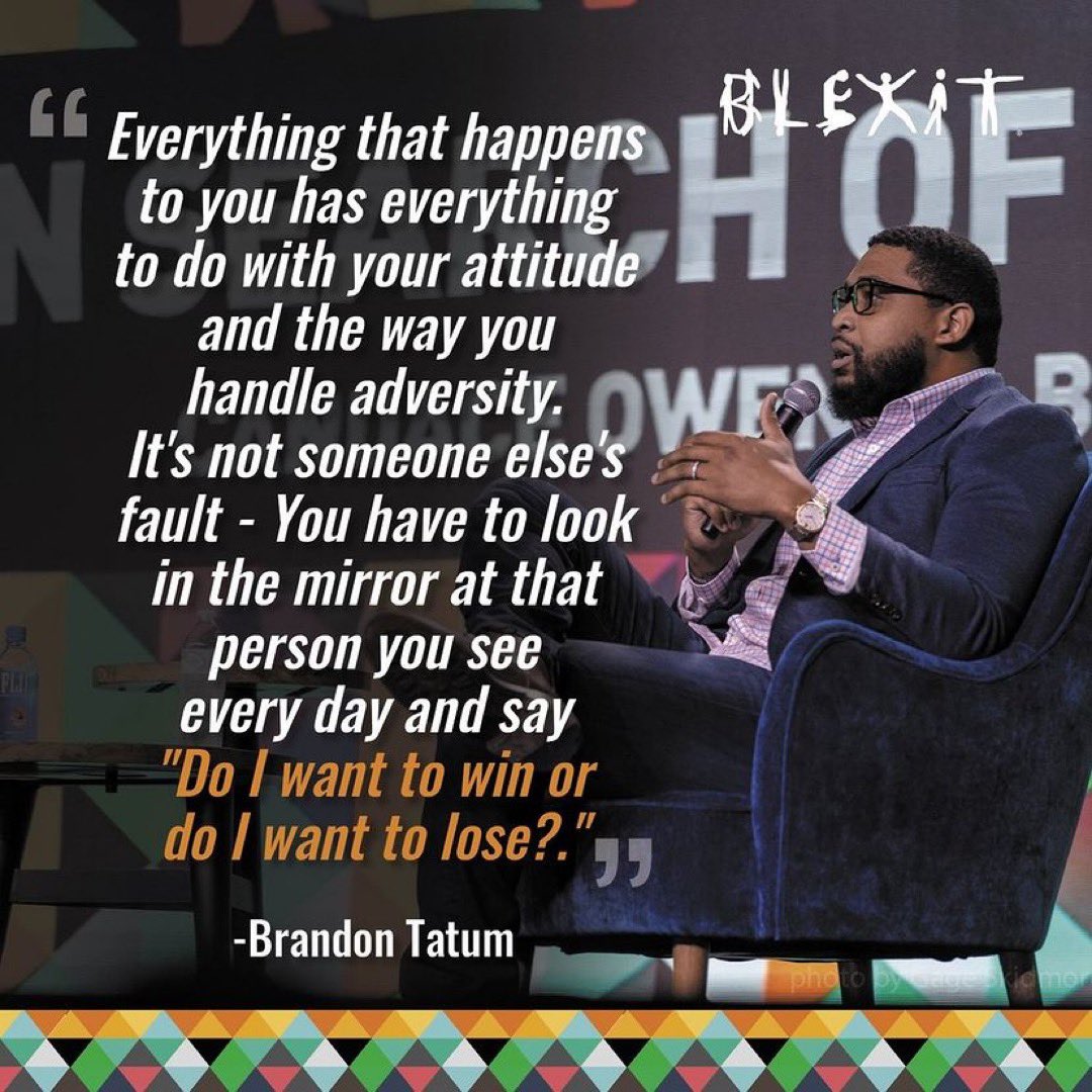 BlexitGA's tweet photo. People care about the content of your #character ! Look in the mirror.
“And before you bitch, moan, and whine about what somebody did to you, go to the nearest mirror, look at it, and say, ‘What could I have done to change the outcome?’” -Larry Elder #blexit #walkaway https://t.co/NlKjkmLloI