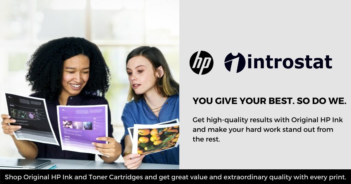 IntrostatSA's tweet photo. Print affordably with HP original ink and toner cartridges. Simply replace and recycle your used cartridges with Introstat. Contact us for more information: info@introstat.co.za
#IntrostatShop #Ink #Toner #Cartridges
https://t.co/bX123nlOof https://t.co/8leH1SWL7Z