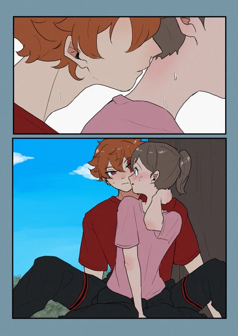 あこちゃんと合作しました。
ポニーテール…うなじキス…
私の絵だけじゃよくわかんないと思うのでアコちゃんの神小説読んでください。

※監督生顔あり

 #twstプラス https://t.co/8MldqLSqAw 