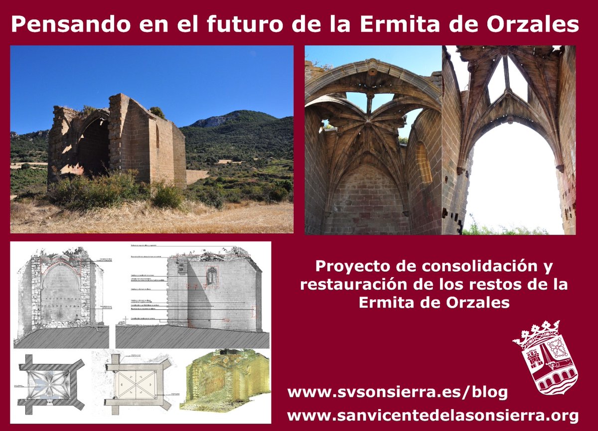 Pensado en el futuro de la Ermita de Orzales, #SVSonsierra ha solicitado subvención al  Gobierno de La Rioja  para consolidar y restaurar  los restos y sacarla de la lista roja de Hispania Nostra
👉Infórmate de todos os detalles  en este enlace
svsonsierra.es/pensando-en-el…