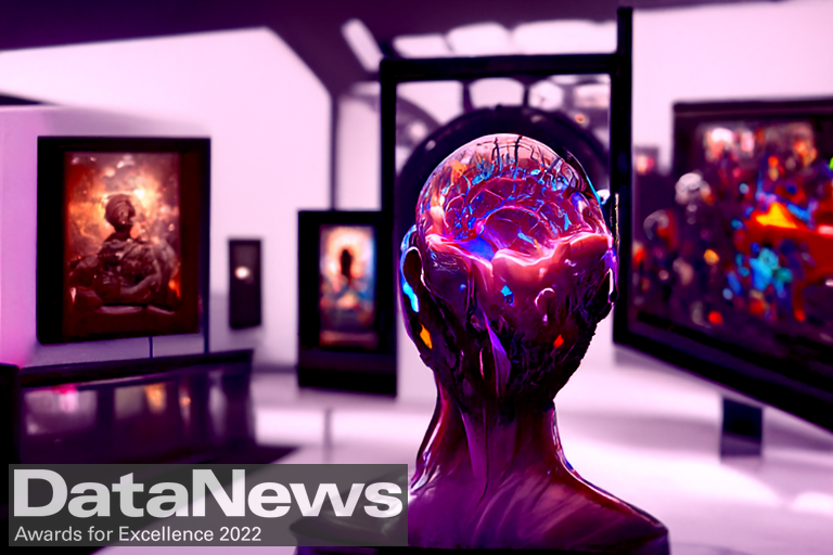 In the last months, we have been working on an #ArtGenerator that allows users to give a text input that describes the artwork they want to create.<a href="/ml6team/">ML6</a> showed it during <a href="/datanews_nl/">Data News NL</a> award. Take a look at one of the results generated with the prompt "Museum of Consciousness"🧠