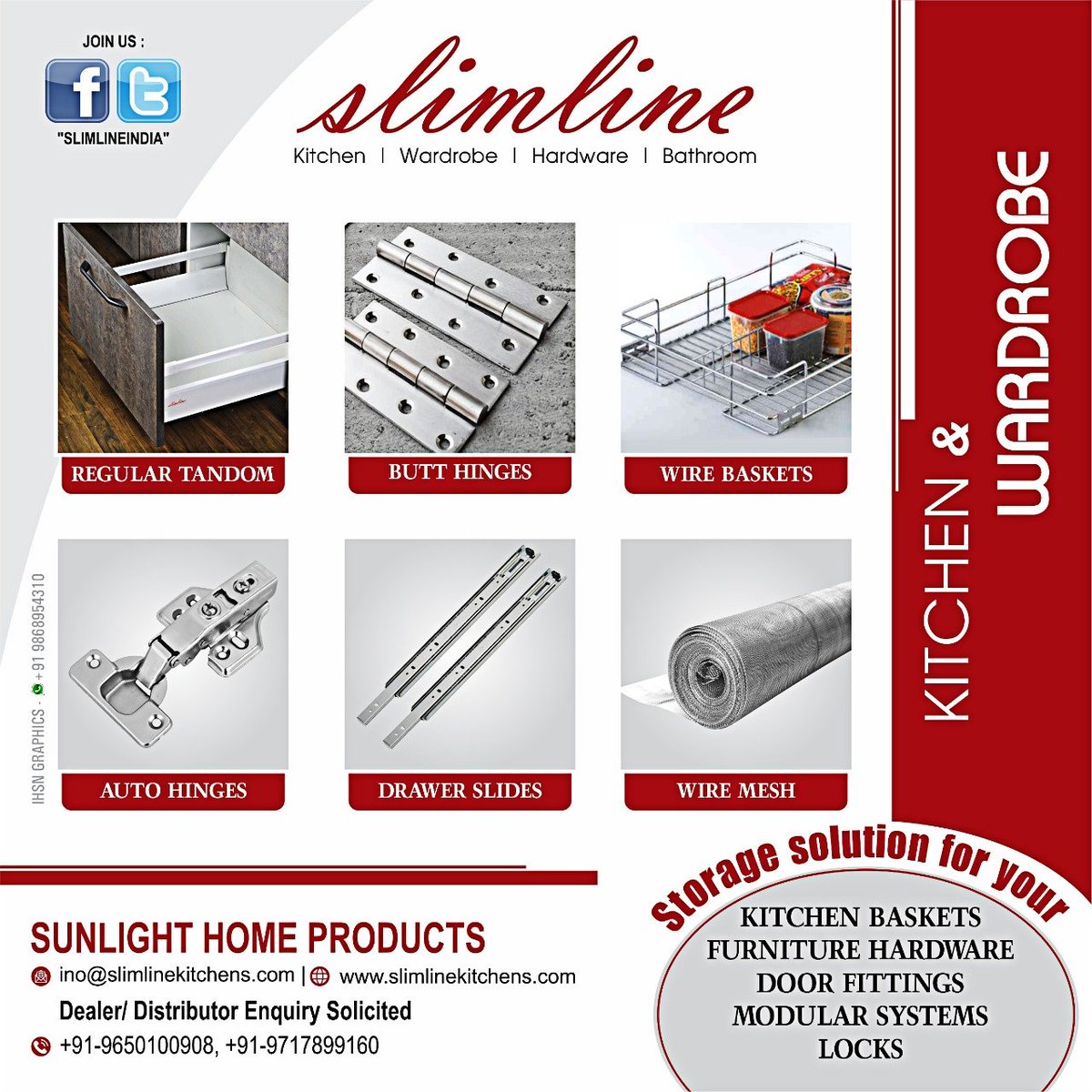 ihsndigital's tweet photo. βππ₯π’π¦π₯π’π§πβ Has the Best level of kitchen & door hardware comes in amazing quality which will enhance your home interior.
π¦πππ πππ‘π πππ§ππππ‘ & ππ’π’π₯ πππ₯ππͺππ₯π
#Slimline #Haryana #AutoHinges #MultiBaskets #CornerSolutions #FurnitureHardware https://t.co/zT9gIzXO1G