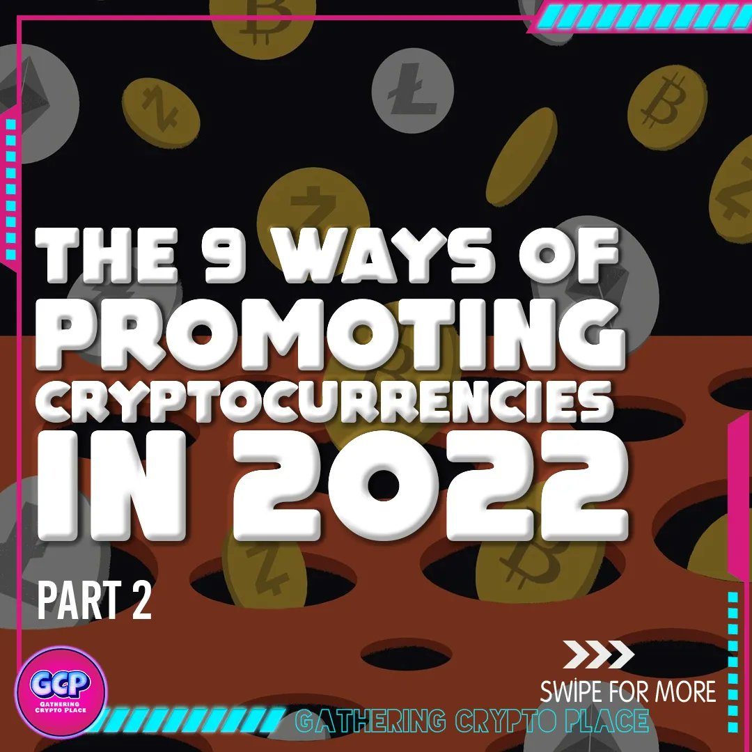 gatheringcrypto's tweet photo. Cryptocurrencies are trending, and for a good reason. They offer unique features that set them apart from traditional financial systems. If you’re looking to get ahead of the curve and promote cryptocurrencies in 2022, here are nine ways to do it.
#crypyo #money #makemoney #nft https://t.co/J75mmgNXZQ