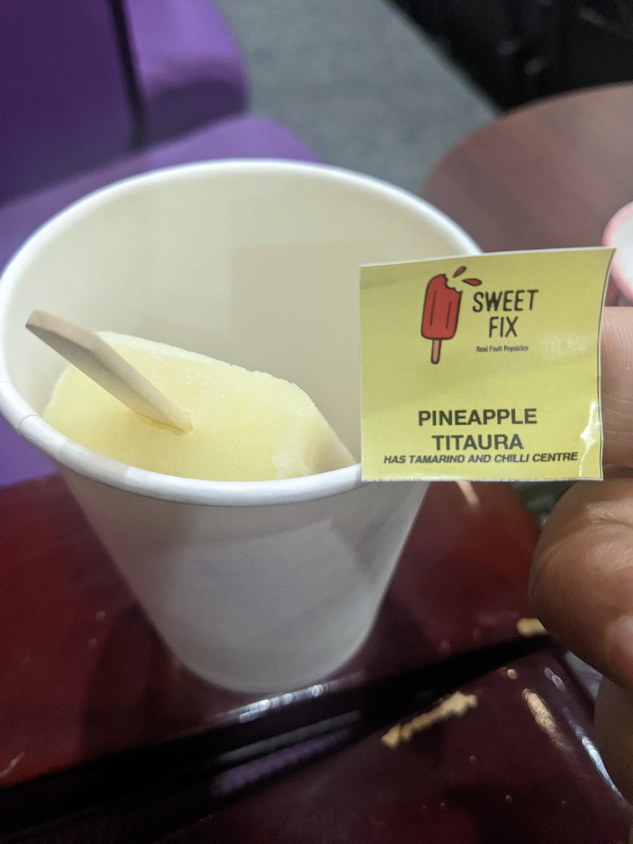 SwarnaTamrakar's tweet photo. Startup Sweet fix's amazing pitching and this sample is the cherry topping. Go to their store and try this pineapple titaura popsicle.
#StartupinNepal https://t.co/N7JW9ITMJG