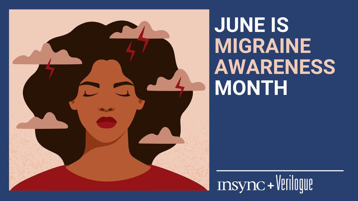 Verilogue's tweet photo. IT'S MIGRAINE &amp; HEADACHE AWARENESS MONTH. 
This success story explains how Verilogue provided the insights a client needed to support and improve conversations between HCPs and patients living with migraines: https://t.co/lhY3uIH2SQ

#migraineawareness #migraine #marketresearch https://t.co/G8VyEWWP1Y