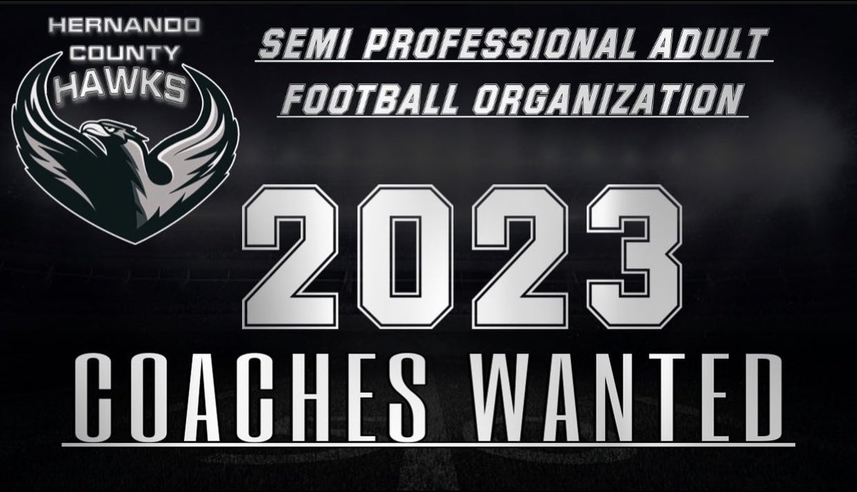 Looking for all coaches !!! 

Call or text 352-238-9085 or email Hernandohawks@gmail.com if interested 😎