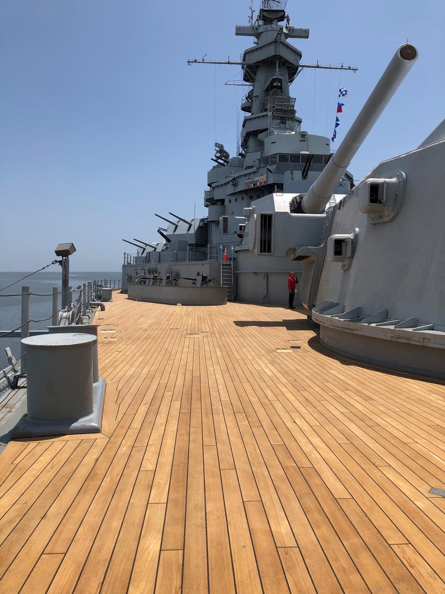 Teak Deck Replacement Project: section 1 is open.  Here is what it looks like. Well done team!