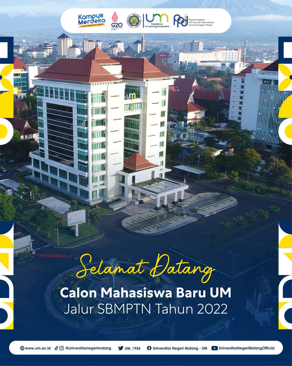 UM_1954's tweet photo. Selamat kepada yang sudah diterima masuk PTN melalui jalur SBMPTN 2022, bagi yang belum beruntung jangan berkecil hati ya. Ayo daftar jalur Mandiri UM

Informasi lebih lanjut terkait pendaftaran Jalur Mandiri dapat diakses melalui https://t.co/luw2cXxHGd https://t.co/ik3PMgqtCG