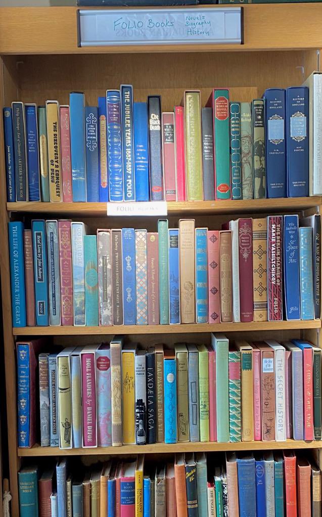 We have had a donation of beautiful Folio books recently. Novels, history and biography with most under £10. Make wonderful gifts.