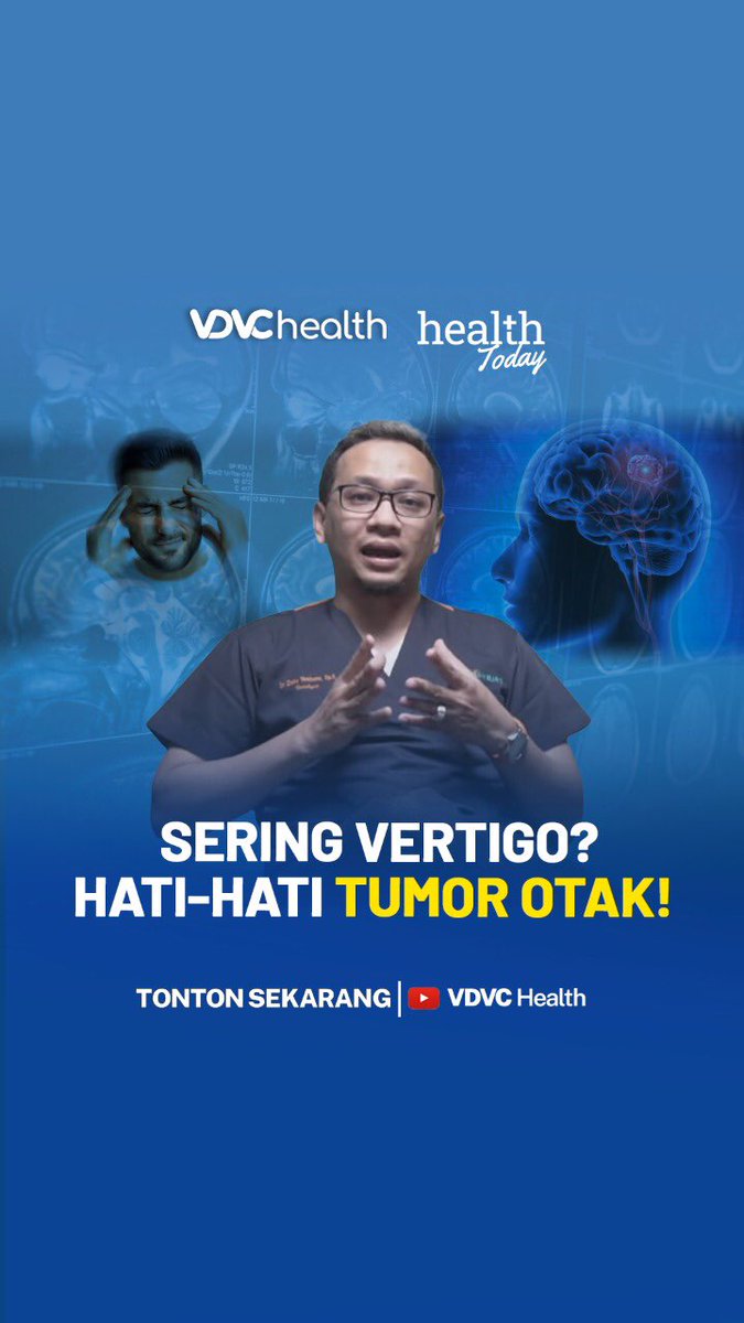 vdvchealth's tweet photo. Sobat VDVC sering mengalami vertigo? Sebaiknya kondisi ini jangan disepelekan ya! 
Mari kita simak penjelasan dr. Zicky Yombana, Sp. S mengenai mitos dan fakta seputar vertigo berikut ini! 

#vdvchealth #vdvc #vertigo #tumorotak 

https://t.co/SCrF5eNGxg https://t.co/LDGbCSx8g3