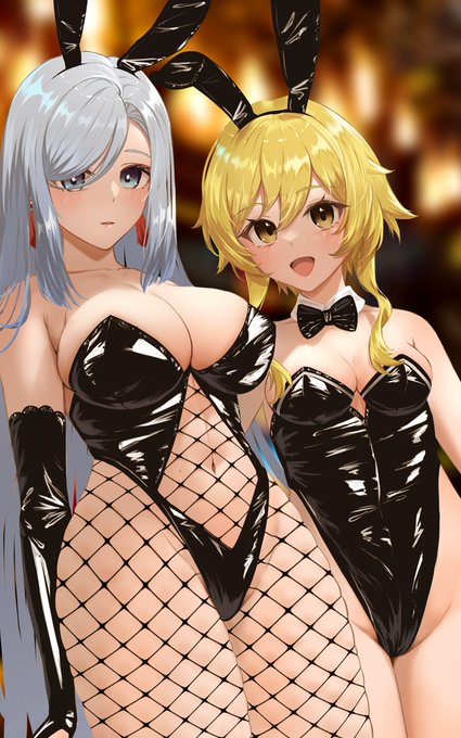 蛍ちゃん&amp;申鶴🐰
#GenshinImpact 
#Lumine #shenhe 