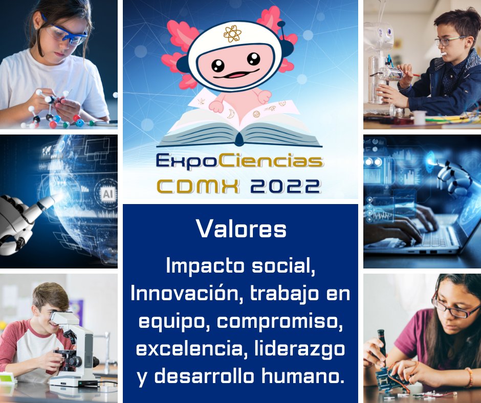ExpoCienciasMx's tweet photo. 📖@ExpoCienciasMx | Te damos la bienvenida a nuestra comunidad, somos un espacio creado para impulsar la participación de la niñez y juventud en la ciencia.
👥¡¡Construyendo juntos el futuro de la Ciencia!!👥
#expocienciascdmx
#MilsetAmlat 
#LaRedMex
#soyexpociencias
#ciencia https://t.co/ei17q29k9d