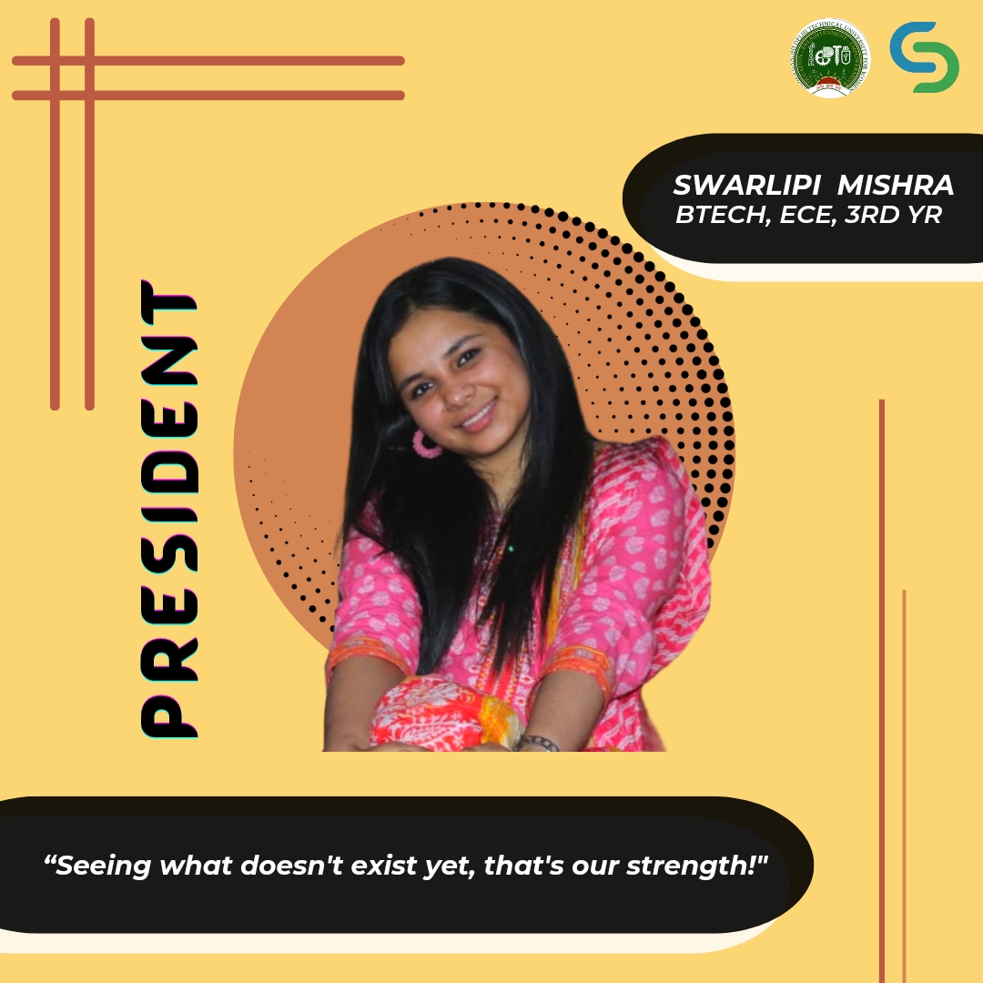 csd_igdtuw's tweet photo. Swarlipi Mishra, a 3rd year ECE engineering student, she has been one of the firm pillars of CSD, with a vision of taking this organization to its peak and leaving an imprint of her skills and hard work towards CSD.
We present our President for the year 2022-23 
Swarlipi Mishra. https://t.co/yh6fgJIVtB