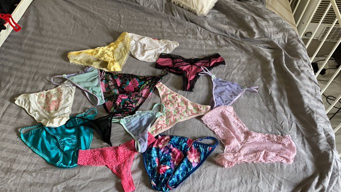Lots of my sexy worn #panties #thongs #gstrings and #frenchknickers up for grabs. Message me if you&rsquo;d<a href="/tag/panties"class="tags">#panties</a><a href="/tag/thongs"class="tags">#thongs</a><a href="/tag/gstrings"class="tags">#gstrings</a><a href="/tag/wornwear"class="tags"><span>#wornwear</span></a><a href="/tag/frenchknickers"class="tags"><span>#frenchknickers</span></a>