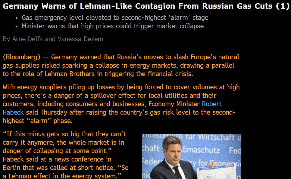 Germany Warns, Lehman