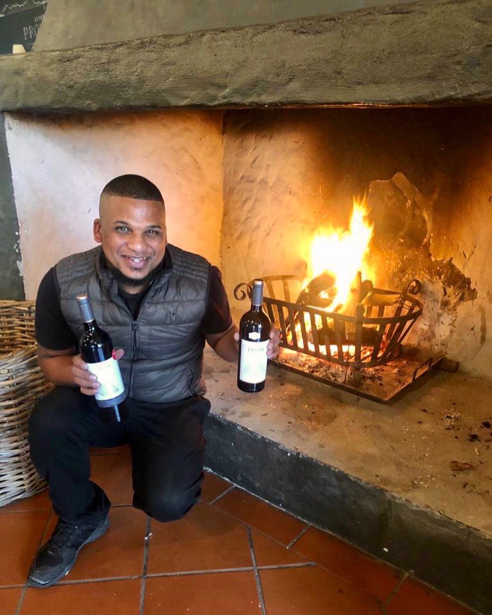 Dylan is ready to welcome you! Come and enjoy a glass of L’Avenir Pinotage in our cosy Cellardoor 🍷

#Pinotage <a href="/PinotageSA/">Pinotage Association</a> #LAvenirWineEstate