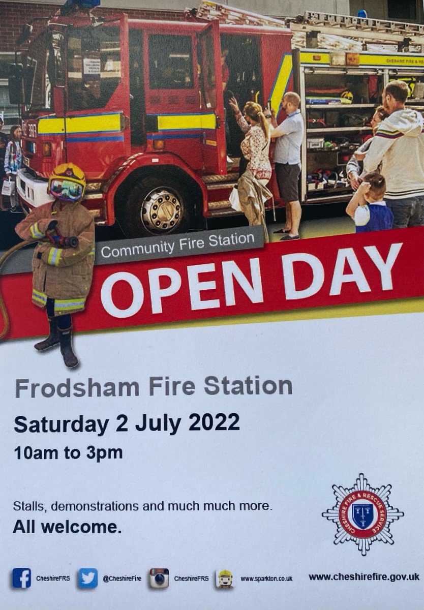 FrodshamFire's tweet photo. A date for your diary! 
We’re delighted to be able to open our doors to our community again. Please come along and join the fun. 
Saturday 2nd July 🚒 https://t.co/b1foWyJhUf