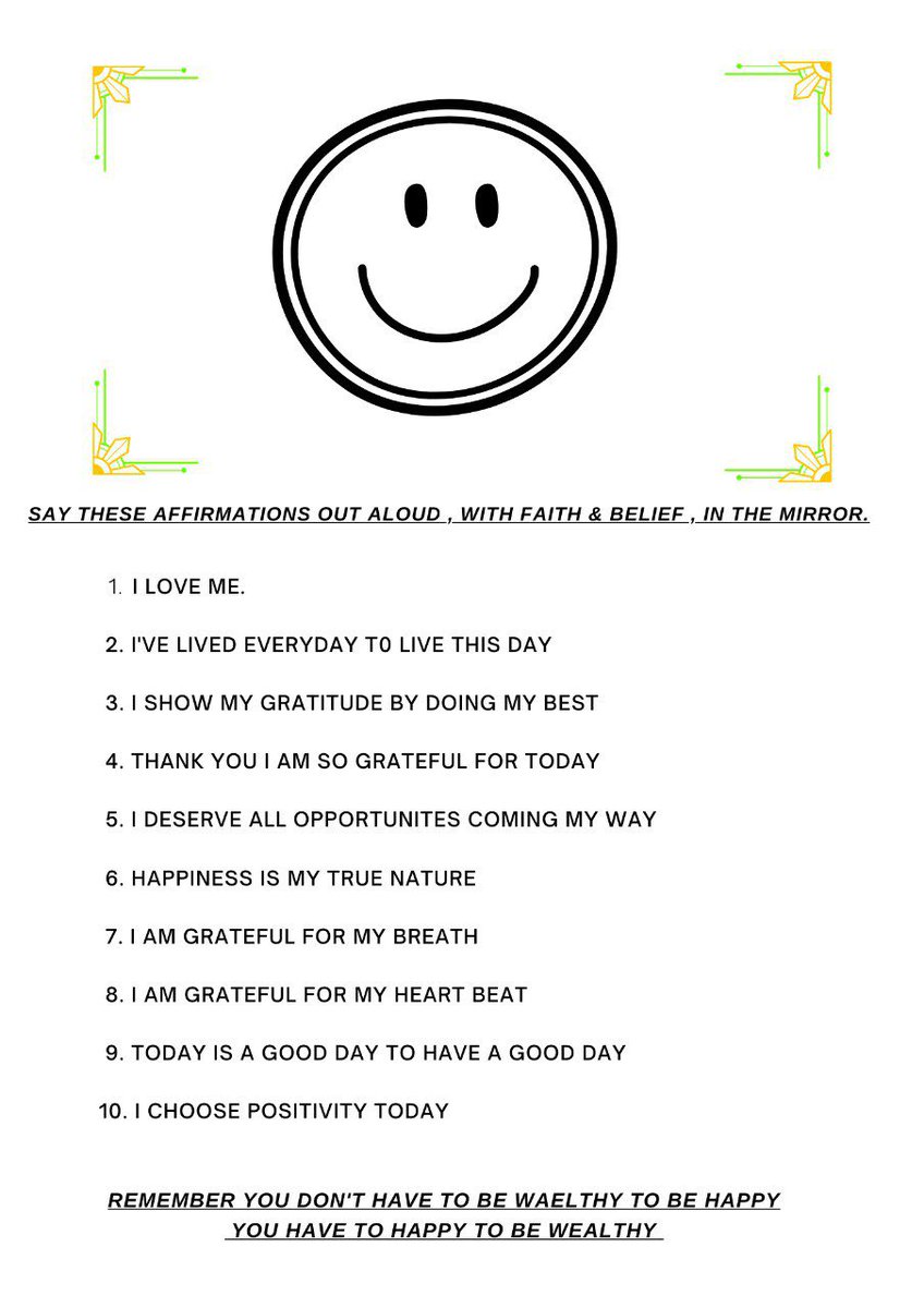 sakhumanifester's tweet photo. 10 sentences to Guarantee a Good day ! 😊 https://t.co/ZcVOUy0Dre