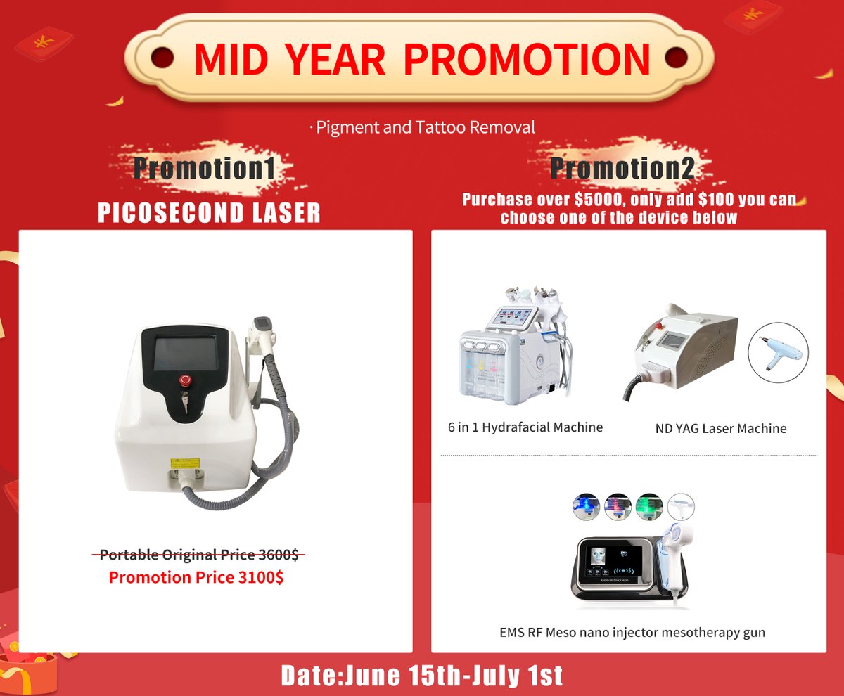 🔥🔥🔥
𝐌𝐈𝐃 𝐘𝐄𝐀𝐑 𝐏𝐑𝐎𝐌𝐎𝐓𝐈𝐎𝐍 !!!

Diode laser machine for hair removal and skin rejuvenation

More derails for machine contact WhatsAPP: +8615560176897
.
.
.
.
#808nm #808diode #diodelaser #808laser #diodelaserhairremoval