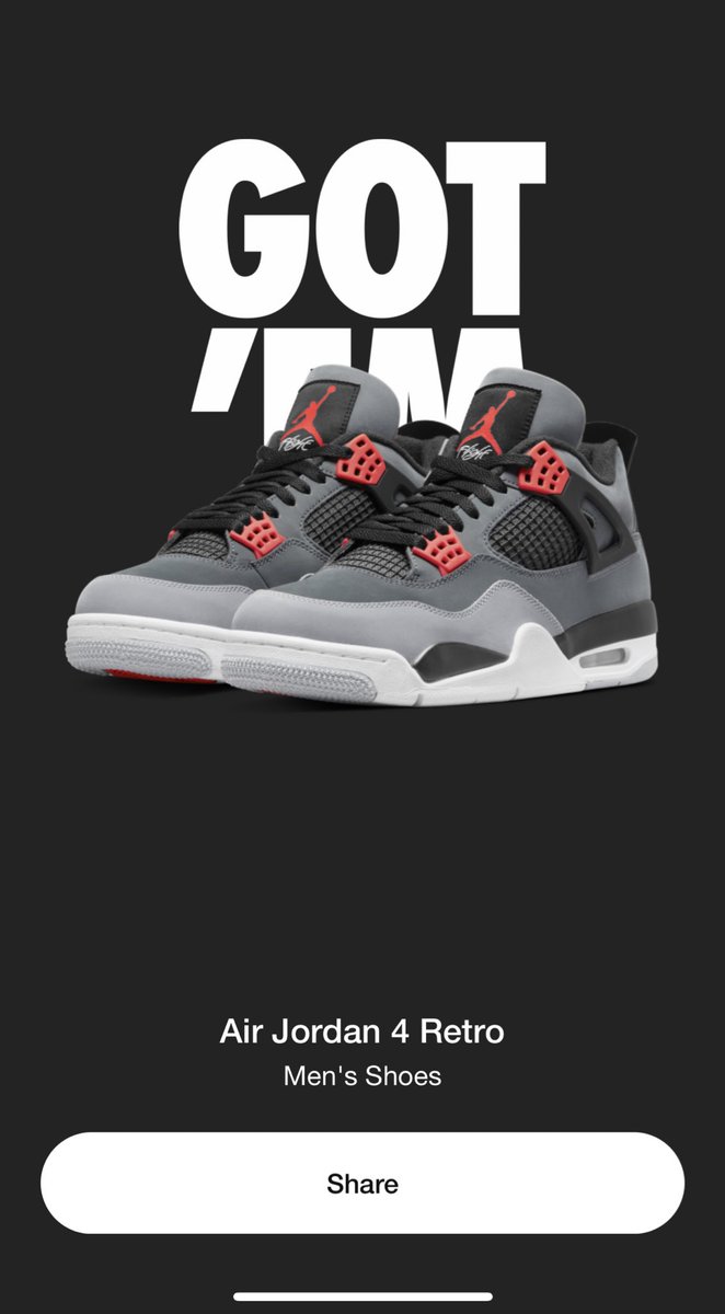 khaan97_'s tweet photo. #jordan4infrared exclusive access 😮‍💨🔥 https://t.co/aEtpd1aWIc