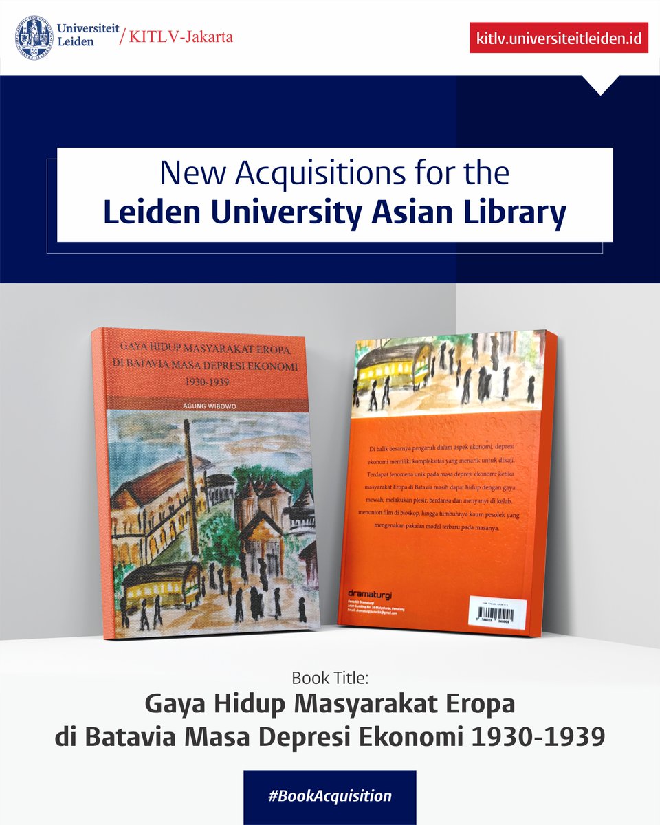 KITLVJakarta's tweet photo. Hello readers! 

This is our New Acquisitions for the Leiden University Asian Library @AsianLibraryNL

Kindly visit our  Facebook for more detail https://t.co/AtBXfqjTgm

#KITLVJakUpdate
#KITLVJakInfo
#CollectionAcquisition
#BookAcquisition https://t.co/pxUJm1JhID