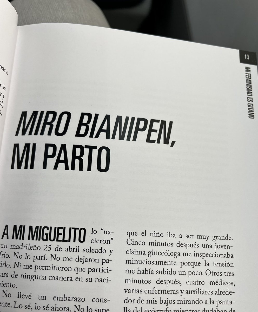 Pues nada, aquí llorando en el cercanías… Qué maravilla, qué emotivo y qué revelador “Mi feminismo gitano” de @kamipnasqo 😍🥲 #FeminismoGitano