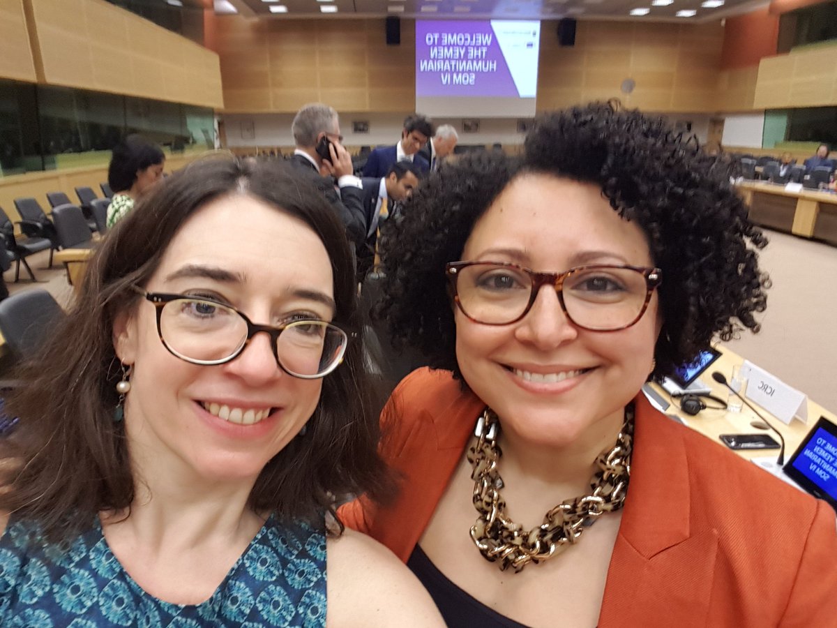 CelineMias1's tweet photo. At the start of #Yemen SOM hosted by @eu_echo &amp; @sweden in #Brussels, with my wonderful colleague @NirvanaShawky MENA RD @CARE who will speak to leaders on the importance of nexus approaches, to scale-up both humanitarian aid &amp; address long-term needs. https://t.co/7whHeIY45Z