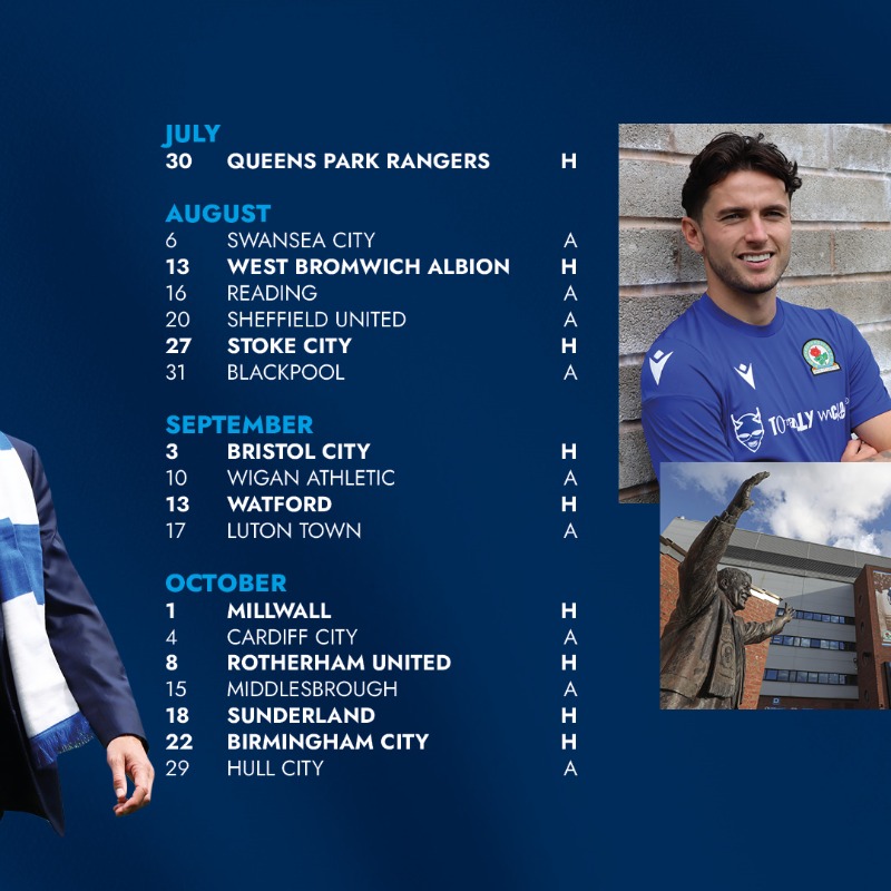 Rovers's tweet photo. 📆 Our 2022/23 schedule!

👉 Don't miss a moment at Ewood: https://t.co/RFb08bBcFd

#Rovers 🔵⚪️