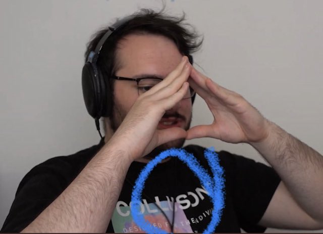 amietate444's tweet photo. i have a conspiracy @JamesMarriottYT is in the illuminati. this isn’t the first time he’s done these hand gestures …and do you seem that triangle on this shirt. james are you trying to tell us something? #Illuminati #jamesmarriot #triangle #helpjames https://t.co/p1N3owlf6q