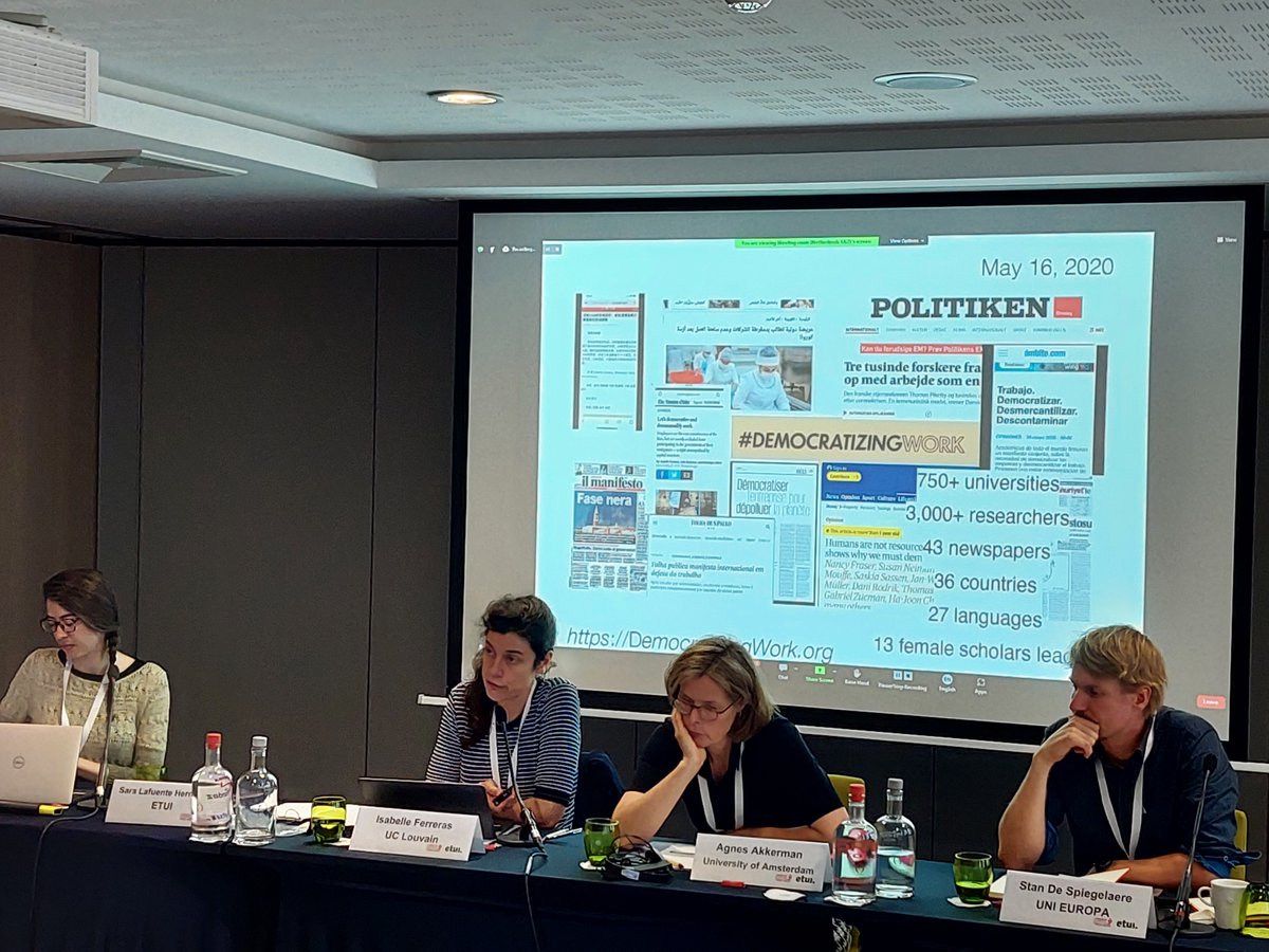 <a href="/AgnesAkkerman/">Agnes Akkerman</a> <a href="/acumbers/">Alfie Cumbers</a> <a href="/Ferreras_Isa/">Isabelle Ferreras</a> <a href="/Stan_ds/">Stan De Spiegelaere</a> <a href="/UNI_Europa/">UNI Europa</a> <a href="/Unibo/">Università di Bologna</a> @UCLouvain_be <a href="/UofGlasgow/">University of Glasgow</a> <a href="/UvA_Amsterdam/">UvA Amsterdam</a> 'Corporation vs. firm? A corporation is the legal structuring of capital. A firm is a much bigger entity and one we have not yet completely understood. We need to view the firm as a political entity'
<a href="/Ferreras_Isa/">Isabelle Ferreras</a>

#4Equality