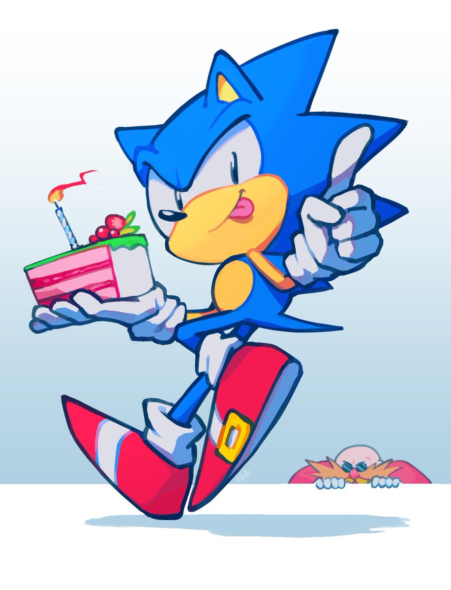 ソニック 「Happy Birthday, Sonic!
And Eggman too!
#」|KDD (commissions closed)のイラスト