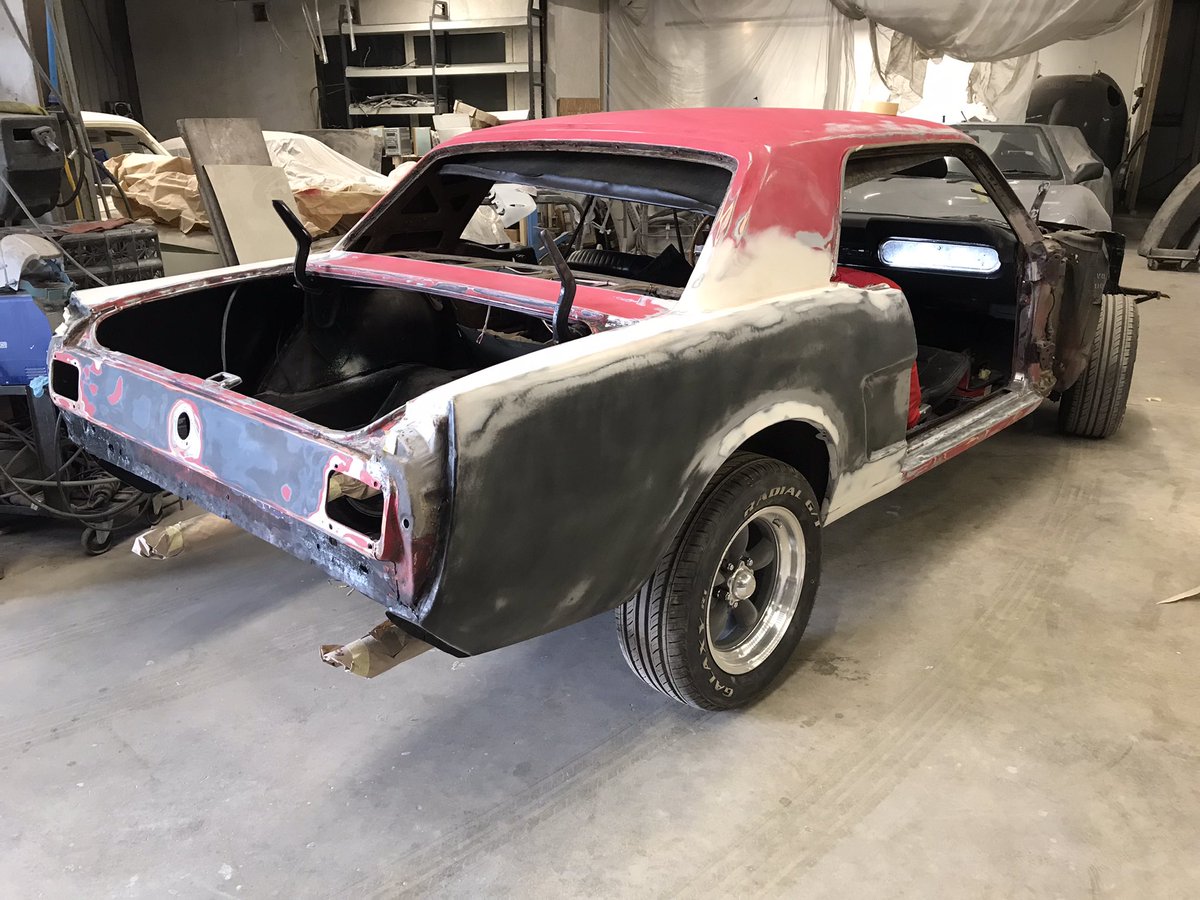 DBrestorations's tweet photo. Mustang not hanging around now #classicford #classicpaint #restoration https://t.co/wDt5msh6wu