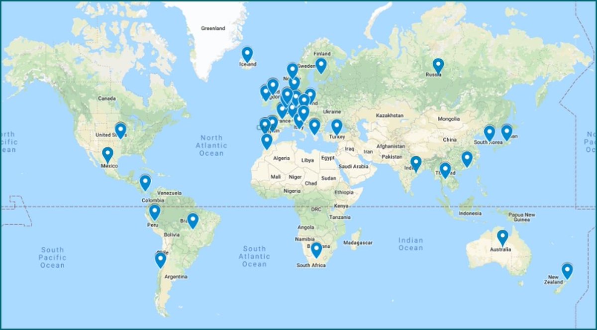 #CIFGA worldwide sales during the last 5 years! 😃🌍
This image reflects the satisfaction of a job well done, already known in much of the world, and how a small Galician #laboratory can differentiate itself from the competition by becoming the chosen one.