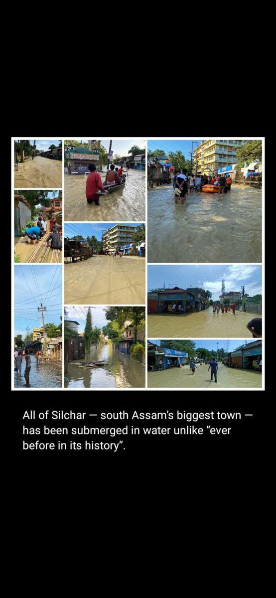 Pathakjikibeti1's tweet photo. Out of 36 districts, 32 districts are submerged in water , more than 52lakh people affected, more than 81 deaths, dead bodies floating on water, but still #AssamFloods isn't a talk in the world! Have a look here too Ministers! #AssamFloods2022 #assamneedshelp #FloodinAssam https://t.co/swogBq3P6A