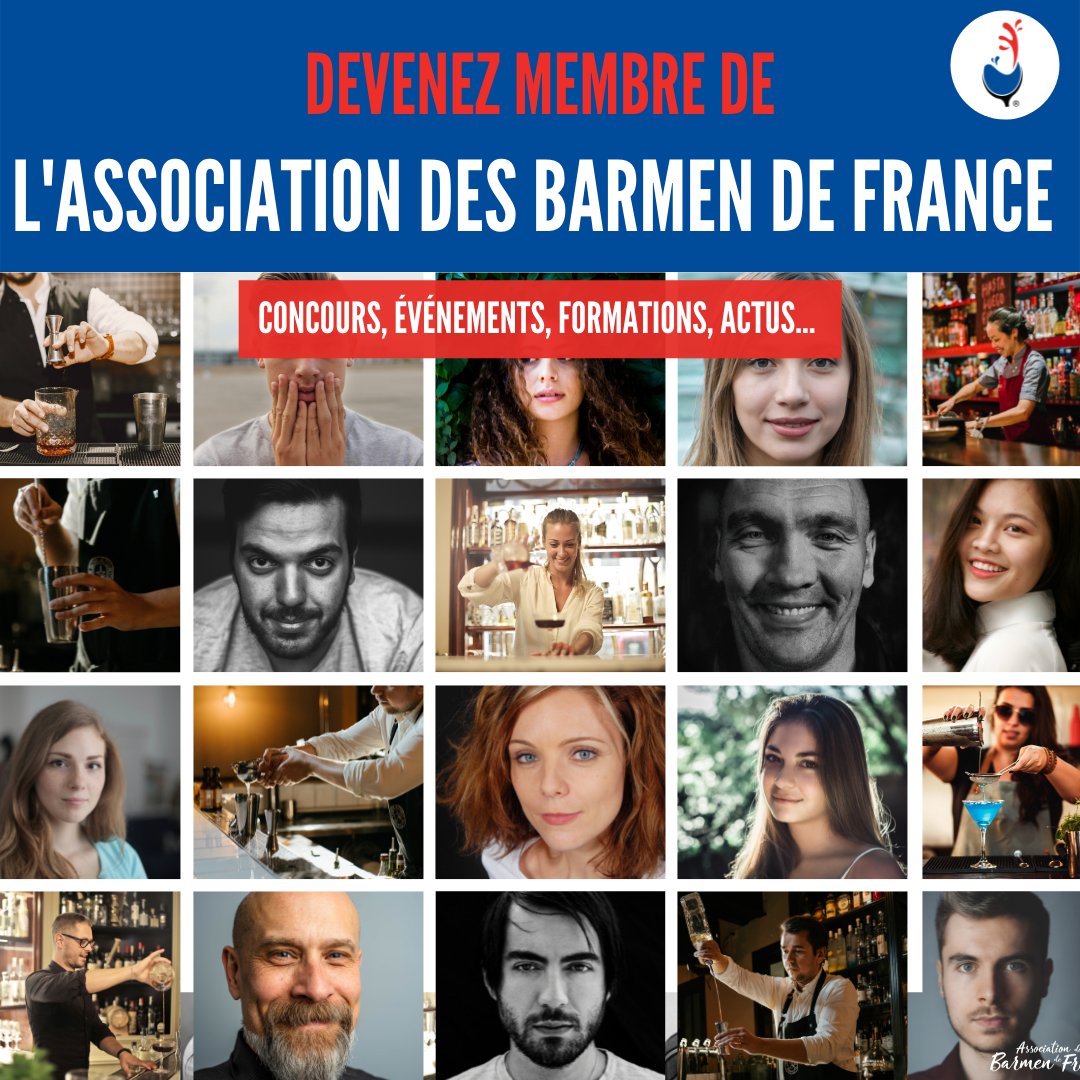 AssoBarmenFr's tweet photo. #Community
#Barmen #Barmaid et acteurs du monde du #Bar, nous vous invitons à rejoindre l’Association des Barmen de France ! 🇫🇷

Remplissez vite le formulaire d’adhésion et venez partager votre passion avec nous ! 👉 https://t.co/iRlirflt08 https://t.co/wZ1Jc2Uh1R