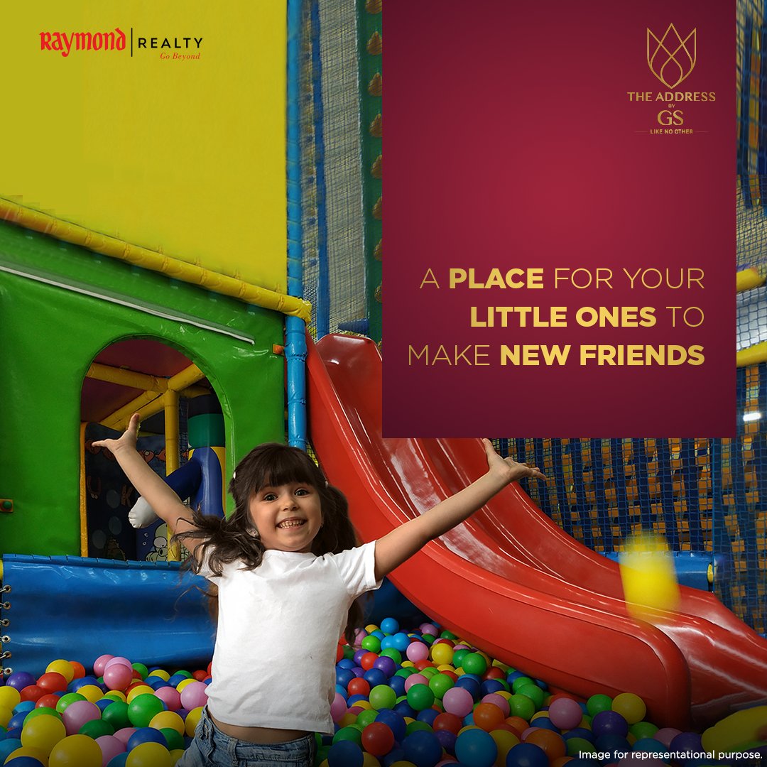 RaymondRealtyIN's tweet photo. Let your children socialize with kids their age in the Toddlers room at The Address by GS. To know more about Raymond Realty click on the link in bio.
#TheAddressByGS #LikeNoOther #Raymond #RaymondRealty #GoBeyond #Thane #PokhranRd #BookNow #IndoorGames #KidsArea #Toddlers https://t.co/Z2ukhMdDB9