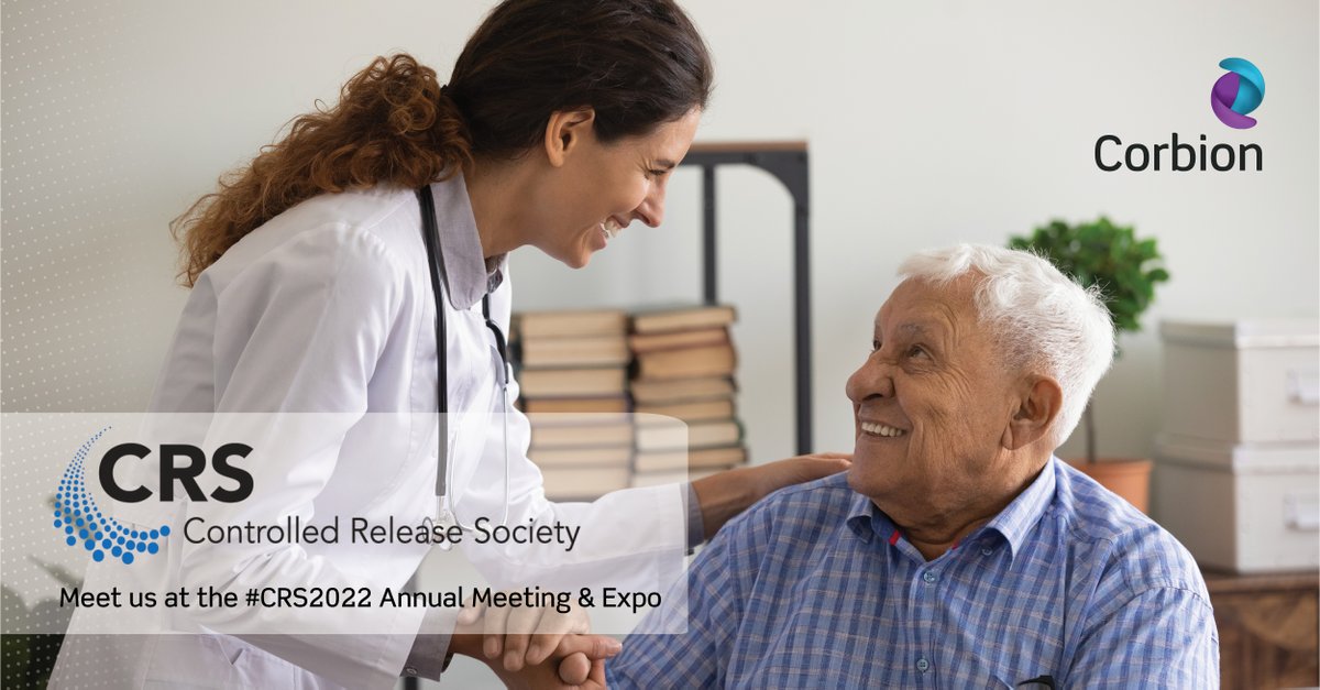 Join us at the #CRS2022 Annual Meeting &amp; Expo! Meet our team at booth #306 and learn more about @CORBION’s comprehensive range of GMP-grade #polymers 🔬
ow.ly/TMpR50Jz2Yr
📅 11-15 July 2022 
📍Montreal
📋 Booth #306