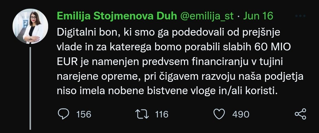 tolemamo's tweet photo. Bencinskih bonov ne bomo dobili dokler ne začnemo črpati svoje nafte.

To upam, da je vsem jasno. https://t.co/T3UV3dmLmW