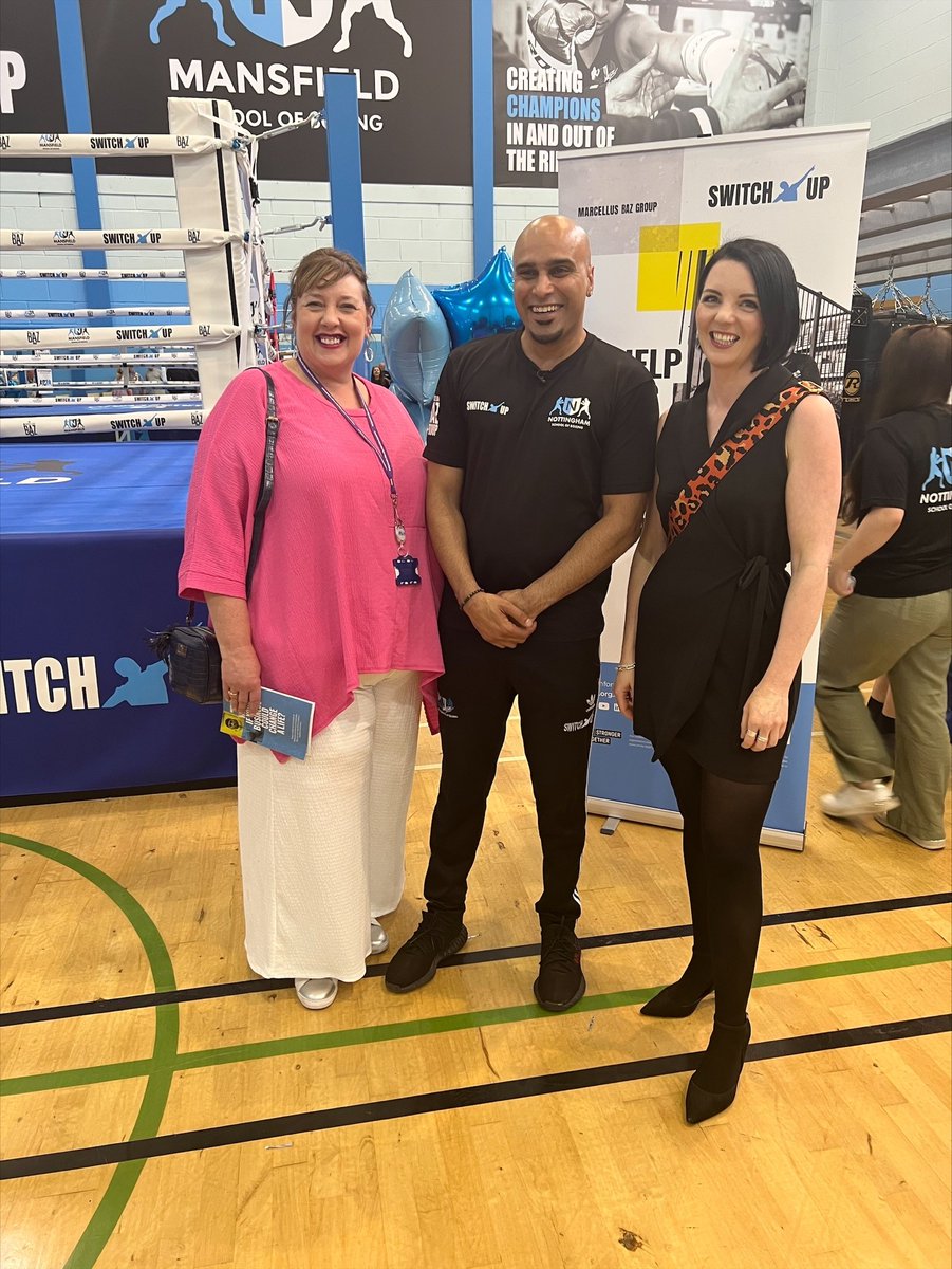 Head of VRU @nvbaker attended an event at @SwitchUpNotts new premises in Mansfield this week 'This will be an invaluable resource for young people growing up in the area who will now have access to boxing, mentoring & an education & employment programme. Congrats @MarcellusBaz!”