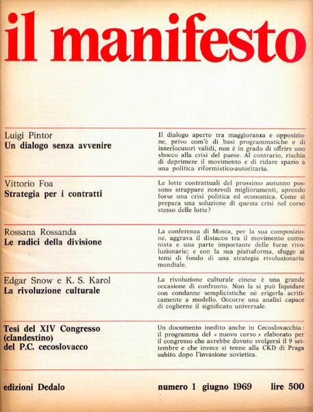 Iveser Venezia (@iveservenezia) on Twitter photo 23 giugno 1969
Esce, stampato da Dedalo editore in 75.000 copie, il primo numero della rivista <a href="/ilmanifesto/">il manifesto</a> 23 giugno 1969
Esce, stampato da Dedalo editore in 75.000 copie, il primo numero della rivista <a href="/ilmanifesto/">il manifesto</a>