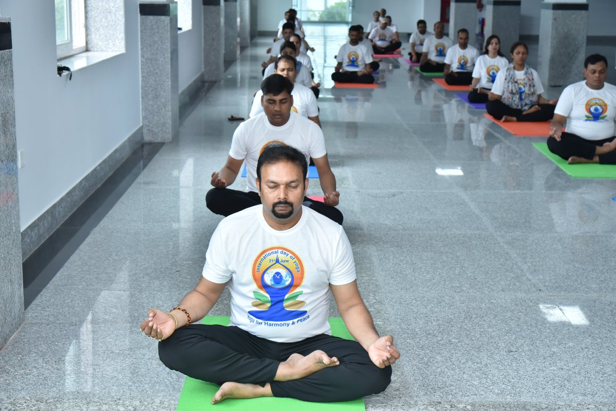 Natrip_Dhi's tweet photo. NAB (NATRiP) has organized Yoga Awareness Program at its office for employees. Importance of Yoga for mental and physical fitness in life was described and various asanas of Yoga were performed. 
#IDY2022
 #YogaForHumanity  
#moayush
#AzadiKaAmritMahotsav https://t.co/Cdzhxyi6Tt