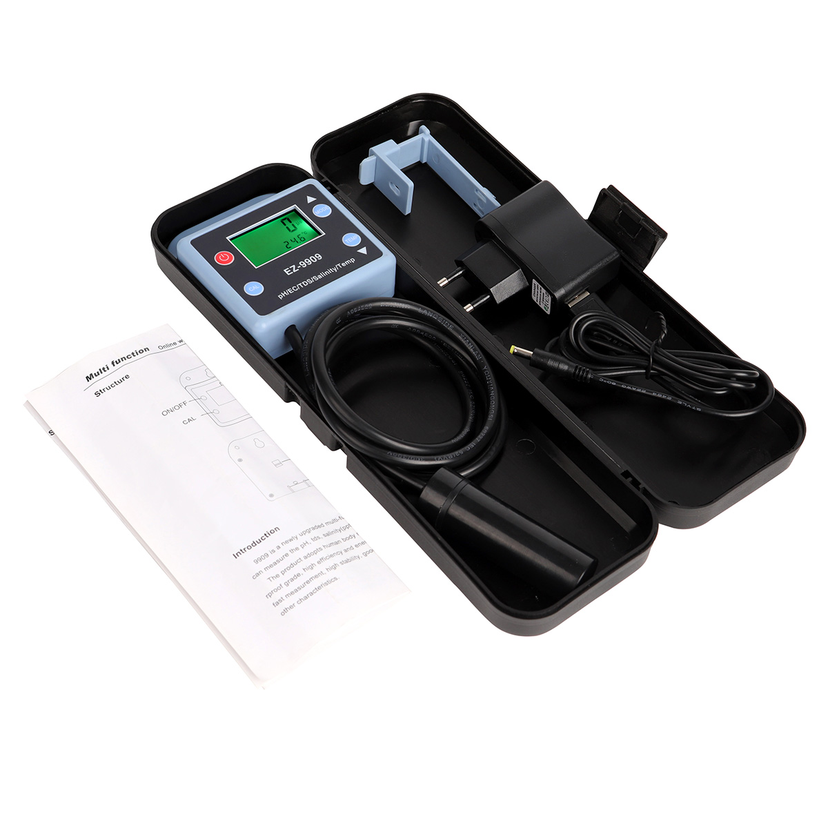 pHmeter6's tweet image. EZ-9909 is a multi-function tester that can measure pH, EC, TDS, Temp and Salinity at the same time. It is specially designed for aquaculture and is a good helper for aquaculture.

#phmeter #phtester #ecmeter #Aquaculture #biofloc