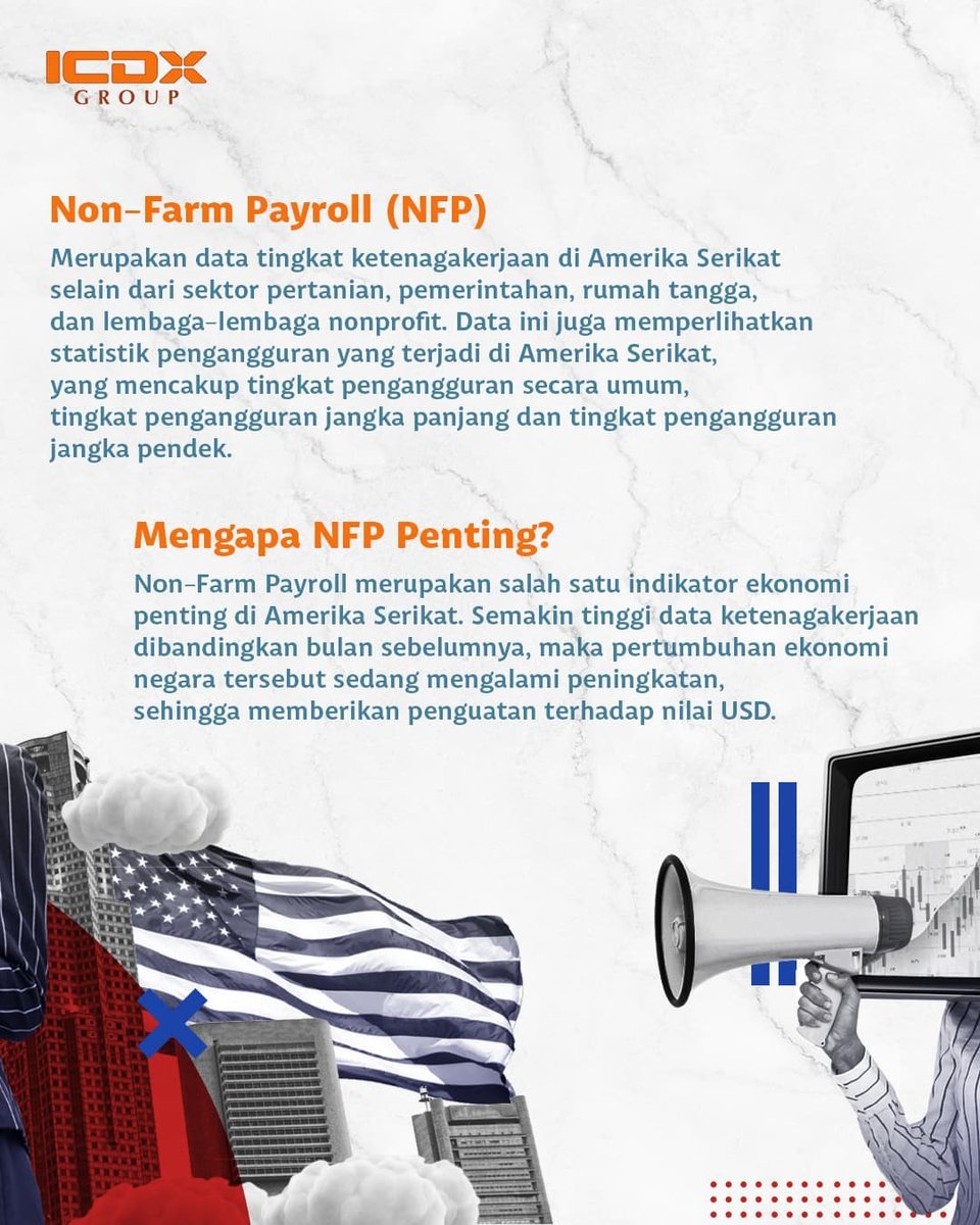ICDXgroup's tweet photo. Apa itu NFP dan kenapa banyak traders kejar cuan saat NFP? Cari tau yuk, swipe!
#BursaMasaKini #GoTrading https://t.co/KxIP5MHppf