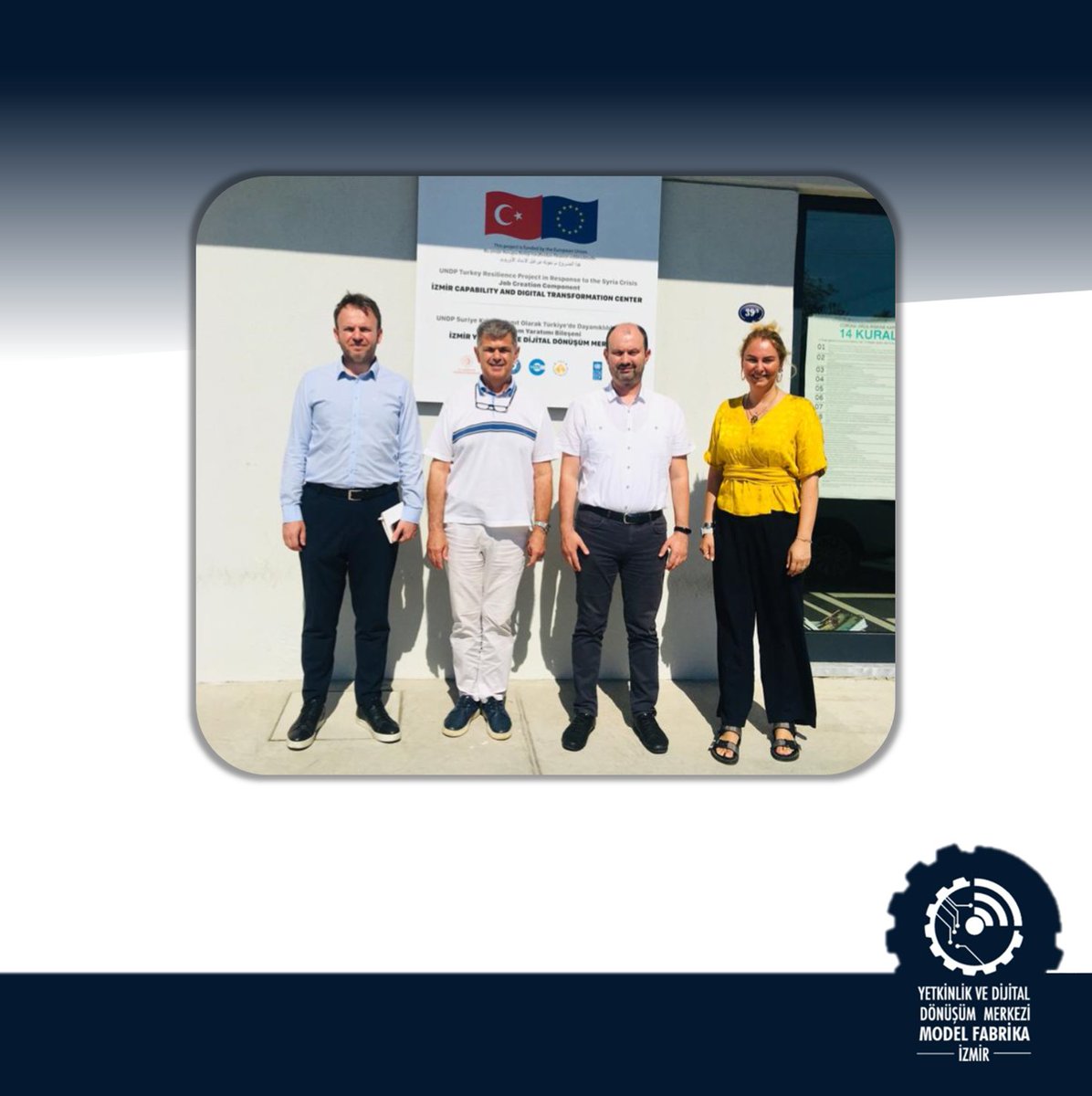 Trakya Kalkınma Ajansı Planlama, Programlama, Koordinasyon Birim Başkanı Ertuğ Güney ile Planlama Uzmanı Mehmet Karaman İzmir Model Fabrika’ yı ziyaret etti. Ziyarette İzmir Model Fabrika hakkında bilgilendirmelerde bulunuldu. Değerli ziyaretleri için teşekkür ederiz.